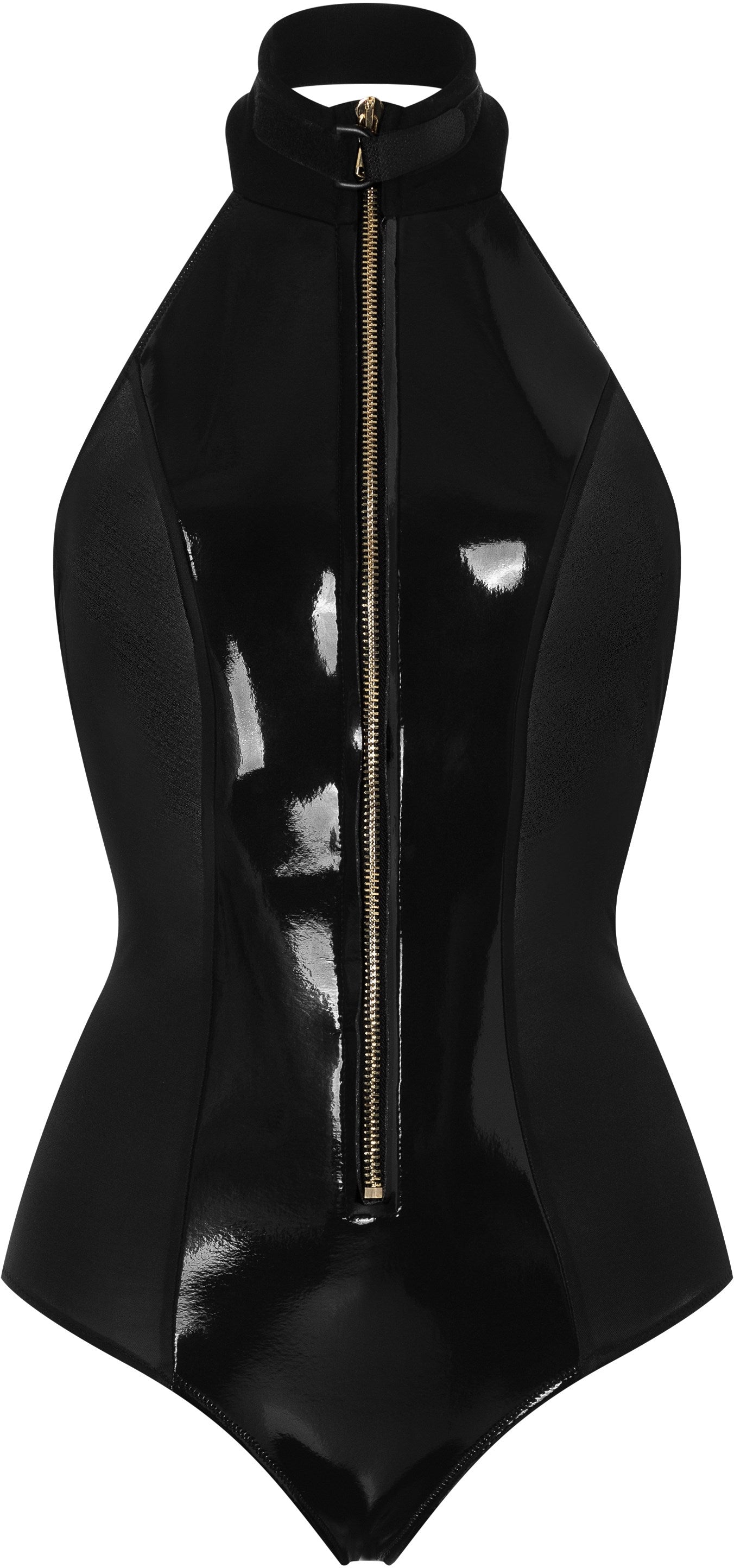 Eniqua - Black Neoprene Zipsuit