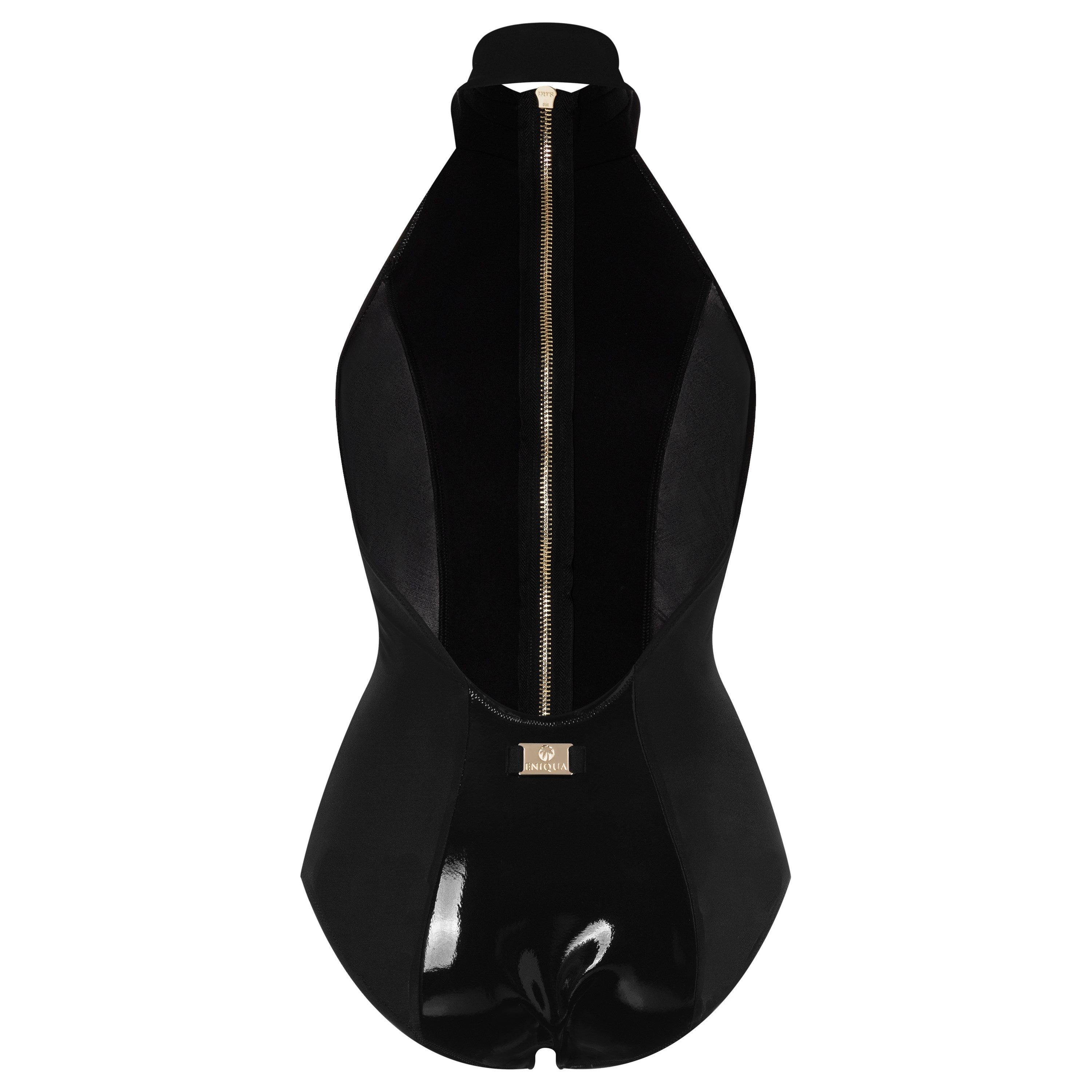 Eniqua - Black Neoprene Zipsuit