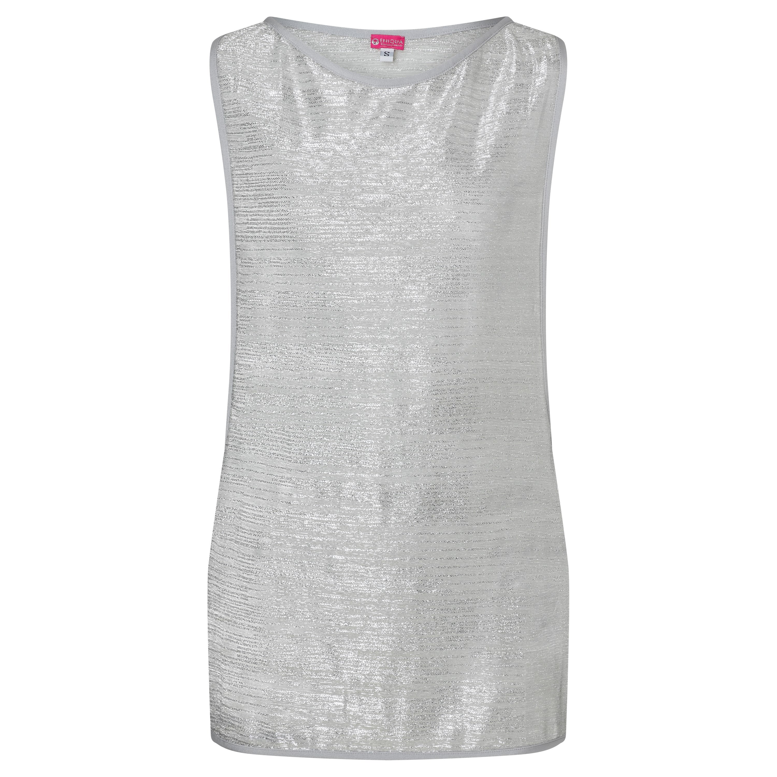 Eniqua - Silver Glitter Tank Dress