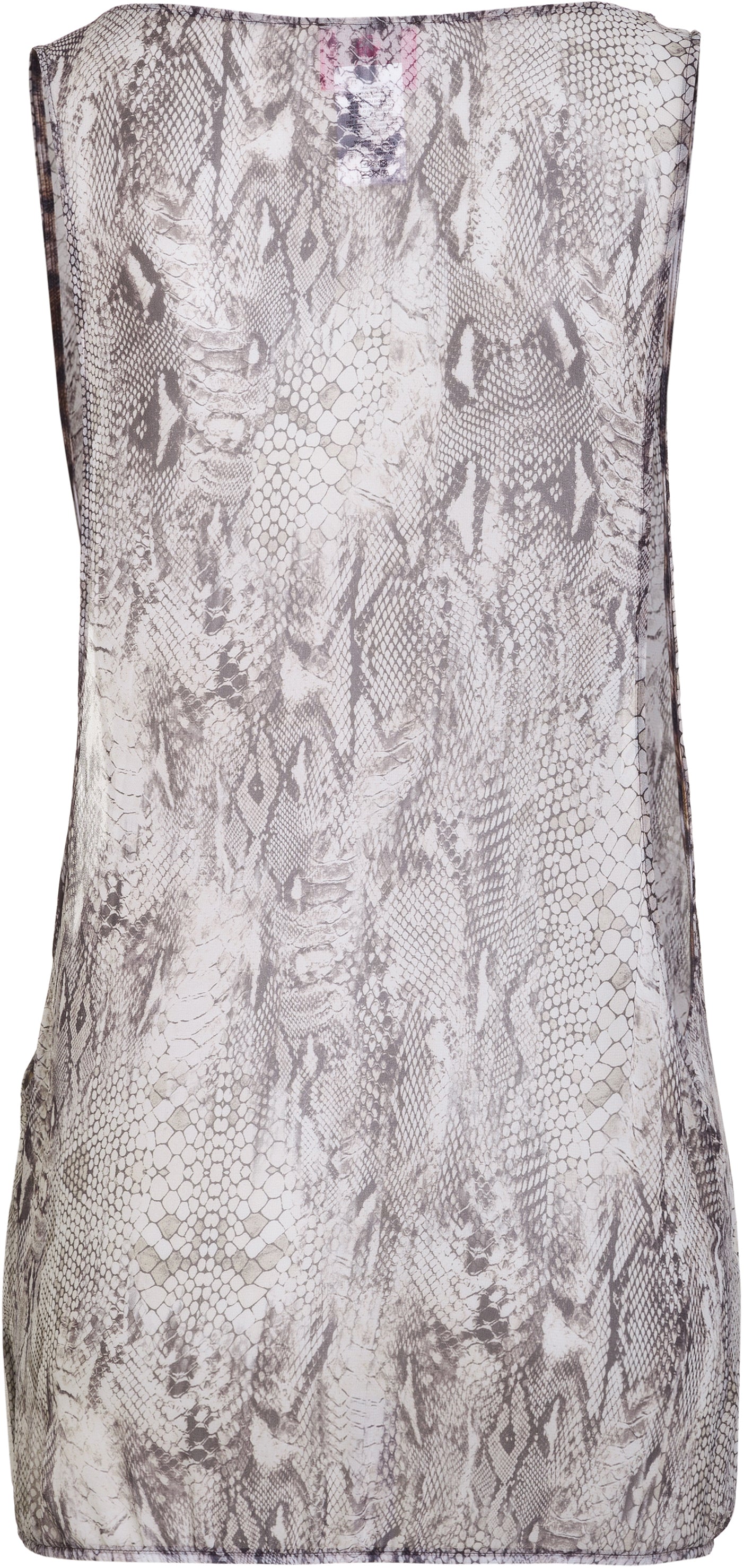 Eniqua - Gray Python Beach Dress
