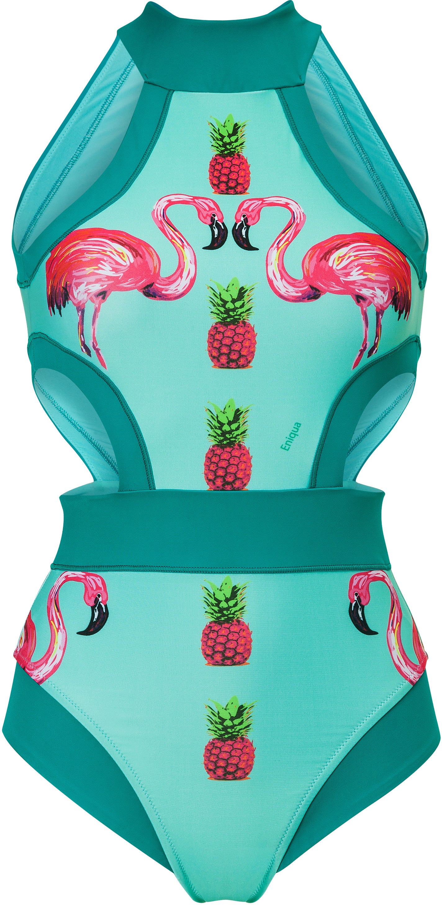 Eniqua - Flamingo Laguna Ribbon Suit