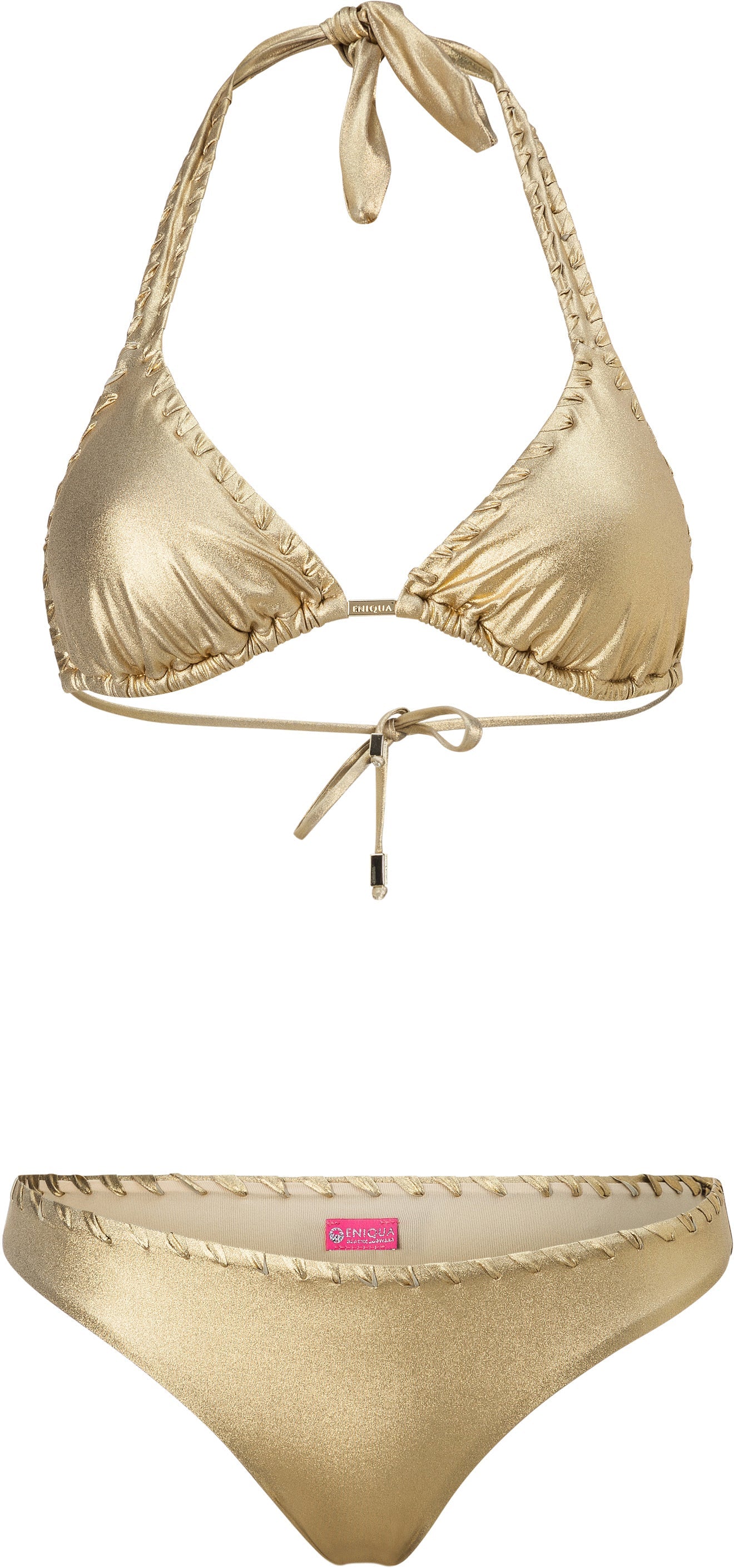 Eniqua - Ribbed Beauty Gold Triangle