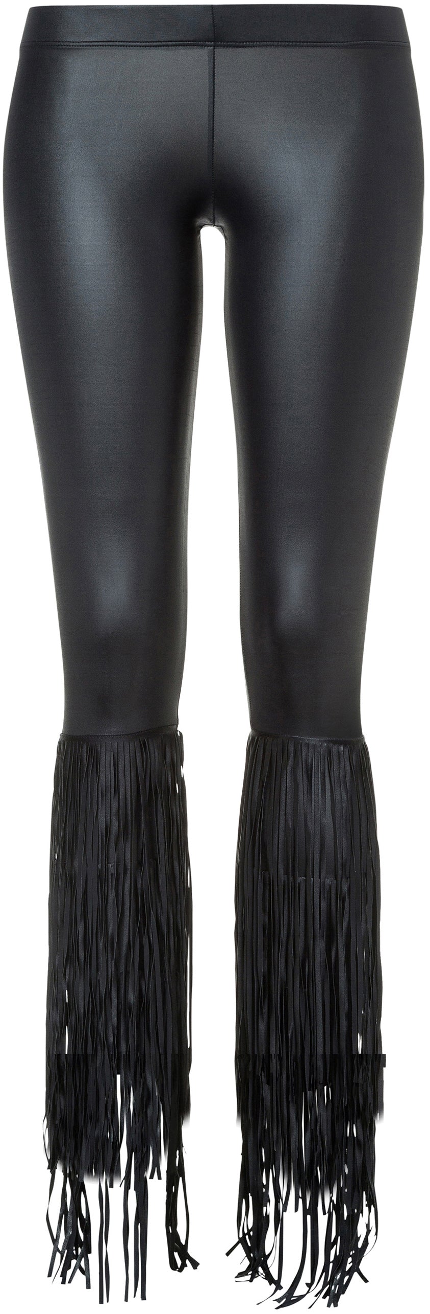 Eniqua - Gypsy Legs Black Fringes Leggings