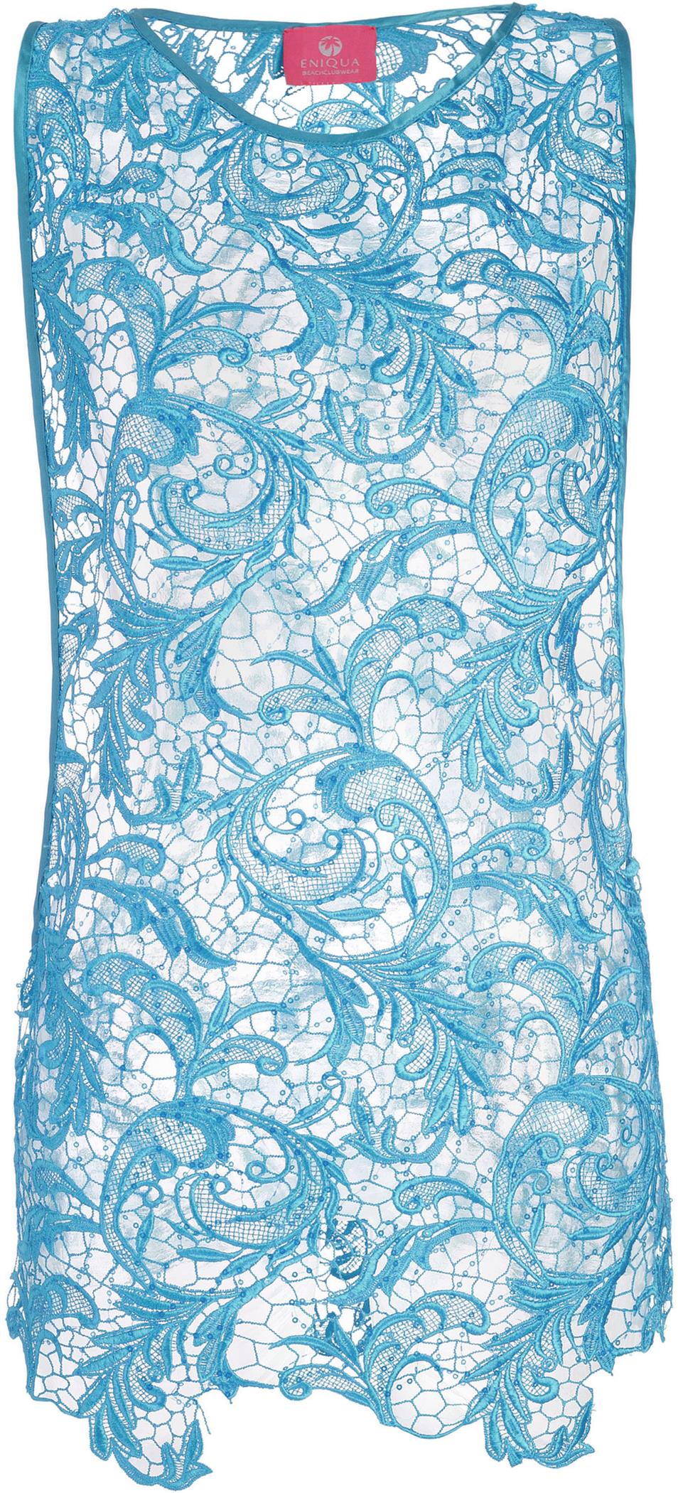 Eniqua - Pink Flower Net Tank Dress