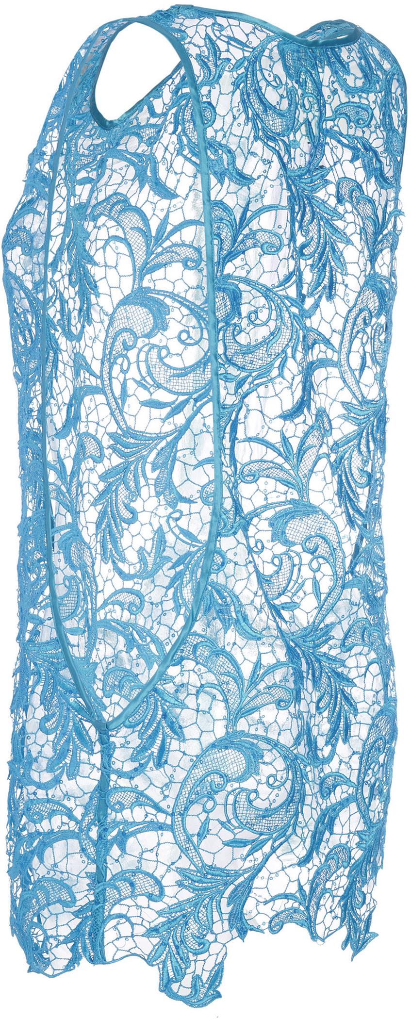 Eniqua - Pink Flower Net Tank Dress