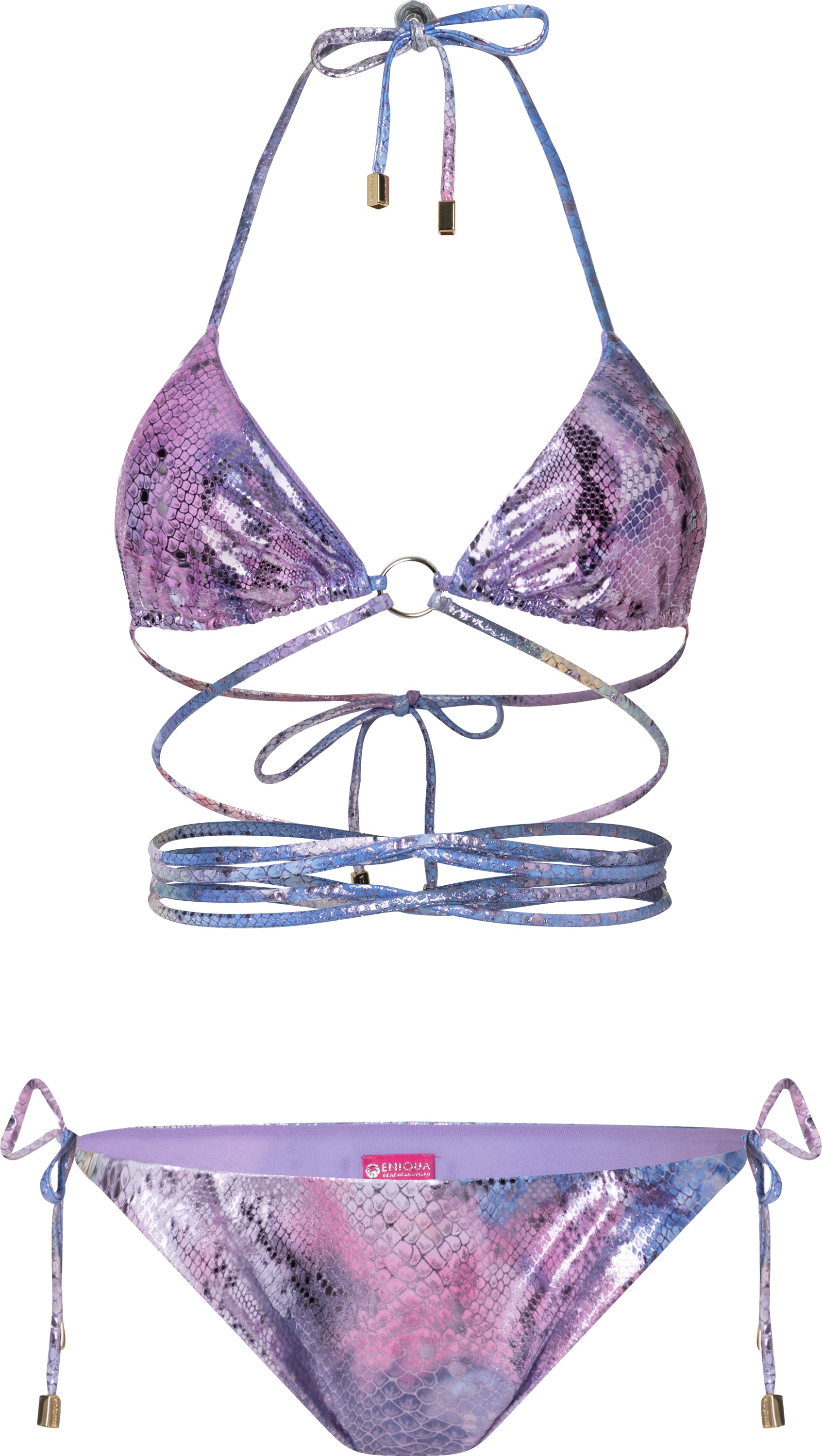 Glossy Triangle Strings Mermaid Snake