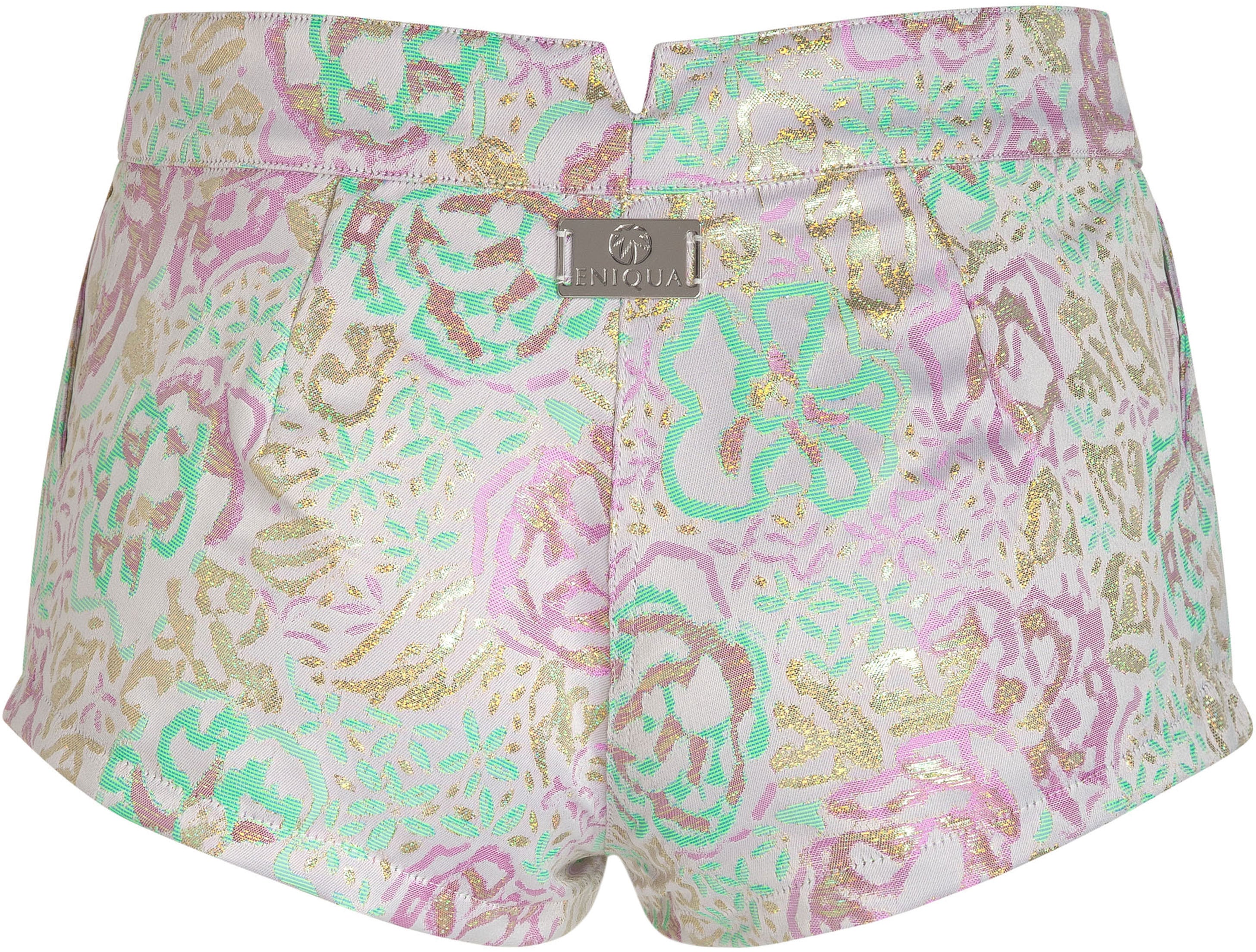 Eniqua - Flower Queen Cyan  Hot Pants