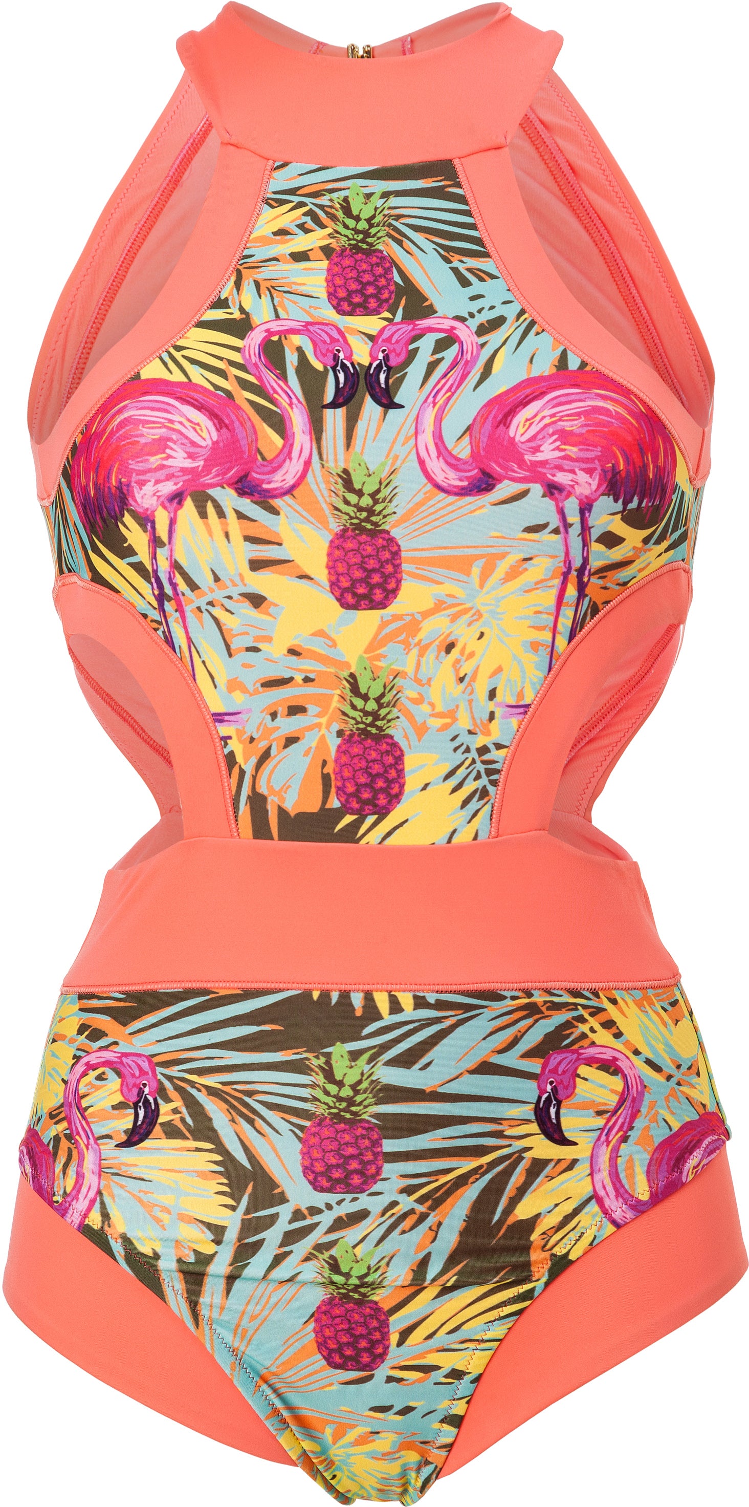 Eniqua - Flamingo Jungle Ribbon Suit