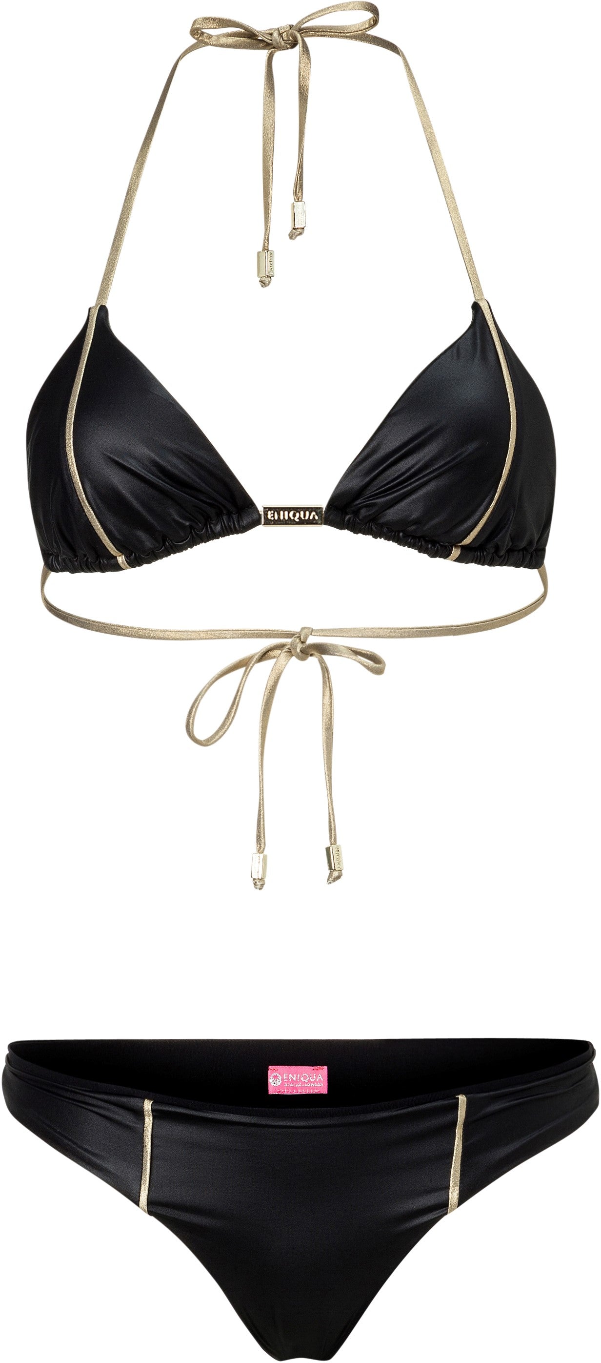 Eniqua - Black Gold Triangle Top